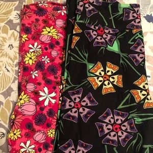 Lot of 2 Lularoe TC2 Leggings